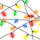 Праздничное украшение сайта (Новогодняя гирлянда)