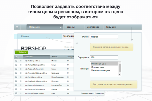 Сотбит: Мультирегиональность