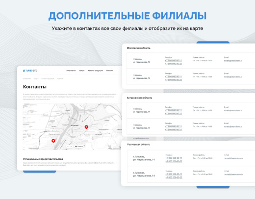 "Турбосайт - Универсальный сайт - визитка"