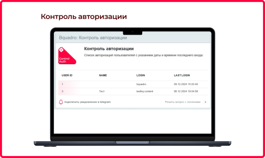 Bquadro: Мониторинг сайта