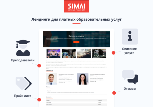 SIMAI-SF4: Сайт музыкальной школы - адаптивный с версией для слабовидящих