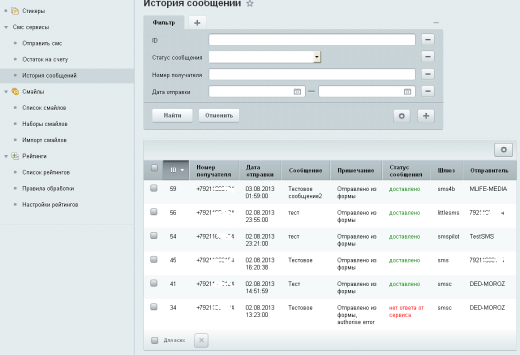 Смс сервисы + Viber, 33 шлюза