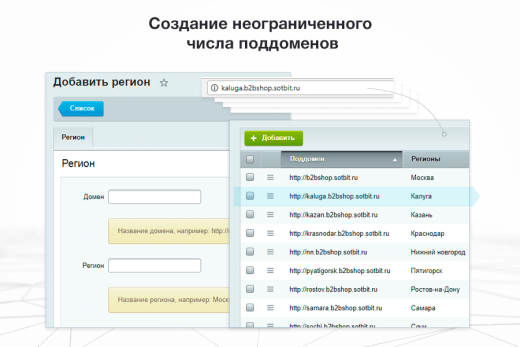 Сотбит: Мультирегиональность
