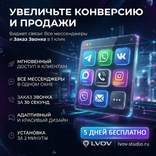 Мессенджеры для связи: мультикнопка и обратный звонок