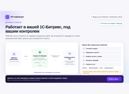 ИИ-подборщик: товары, услуги и заявки