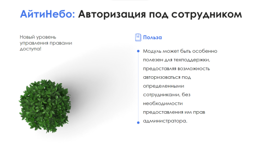 АйтиНебо: Авторизация под сотрудником