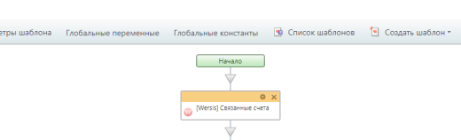 Активити "Связанные счета с сущностью CRM"