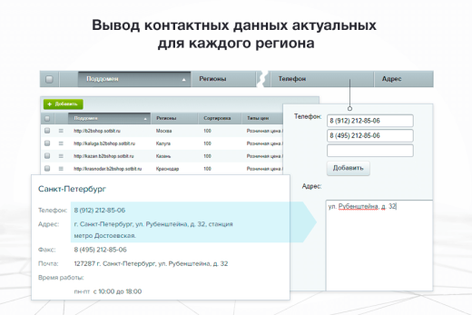 Сотбит: Мультирегиональность