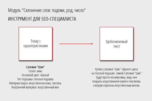 Склонение слов: падежи, род, число