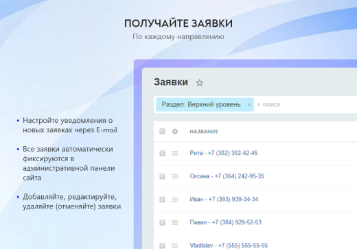 PR-Volga: Модуль расписания (календаря, бронирования, записи)