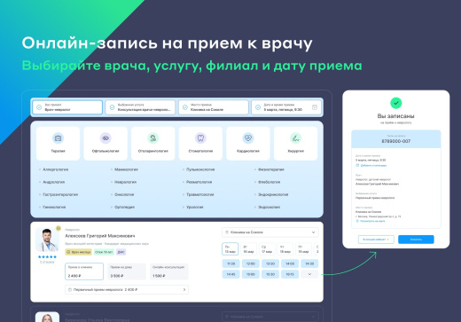Сайт многопрофильной клиники, медицинского центра