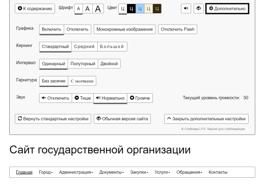 Слабовид LITE: Версия для слабовидящих