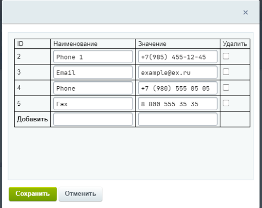 Быстрые значения