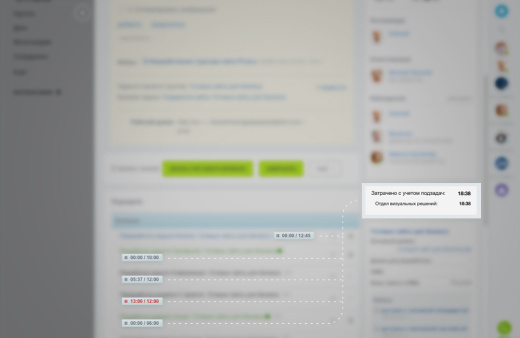 whatAsoft: Затраченное время с учётом подзадач
