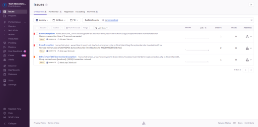 Sentry.io: трекер ошибок и монитор производительности