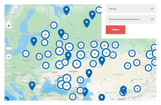 whatAsoft: Яндекс.карта объектов инфоблока Big Data