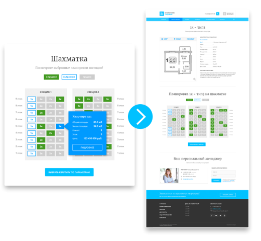 Адаптивный сайт застройщика