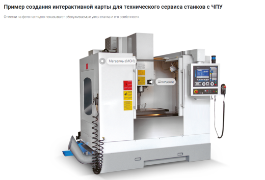 Интерактивные метки на фото + взрыв-схемы