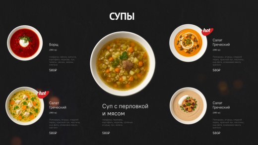 Сafeboard - Создание и моментальная актуализация цифровых меню-бордов для вашего кафе