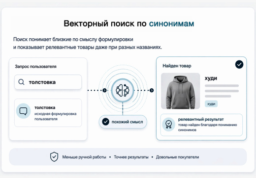Дубовой: Верба - векторный умный поиск товаров через нейросети