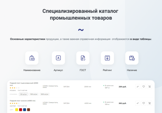 INTEC.Prom - сайт промышленной компании и оптового поставщика с B2B кабинетом и интернет-магазином