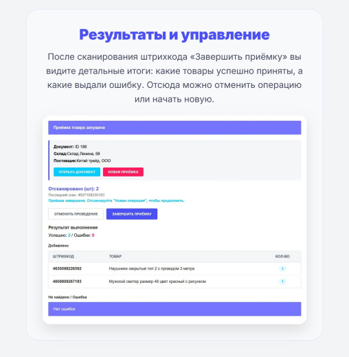 Cmall: Автоматизация склада и приемка товара