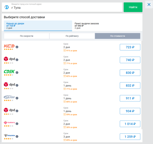 Модуль "Catapulto — агрегатор служб курьерской доставки" для 1С-Битрикс