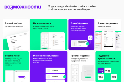 Шаблоникс. Модуль расширенных писем