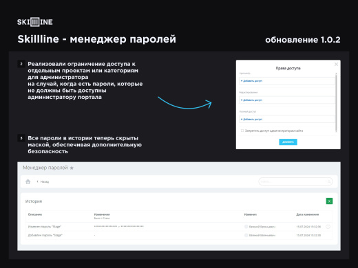 Скил Лайн: Менеджер паролей