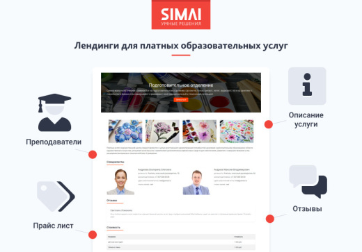 SIMAI-SF4: Сайт художественной школы – адаптивный с версией для слабовидящих